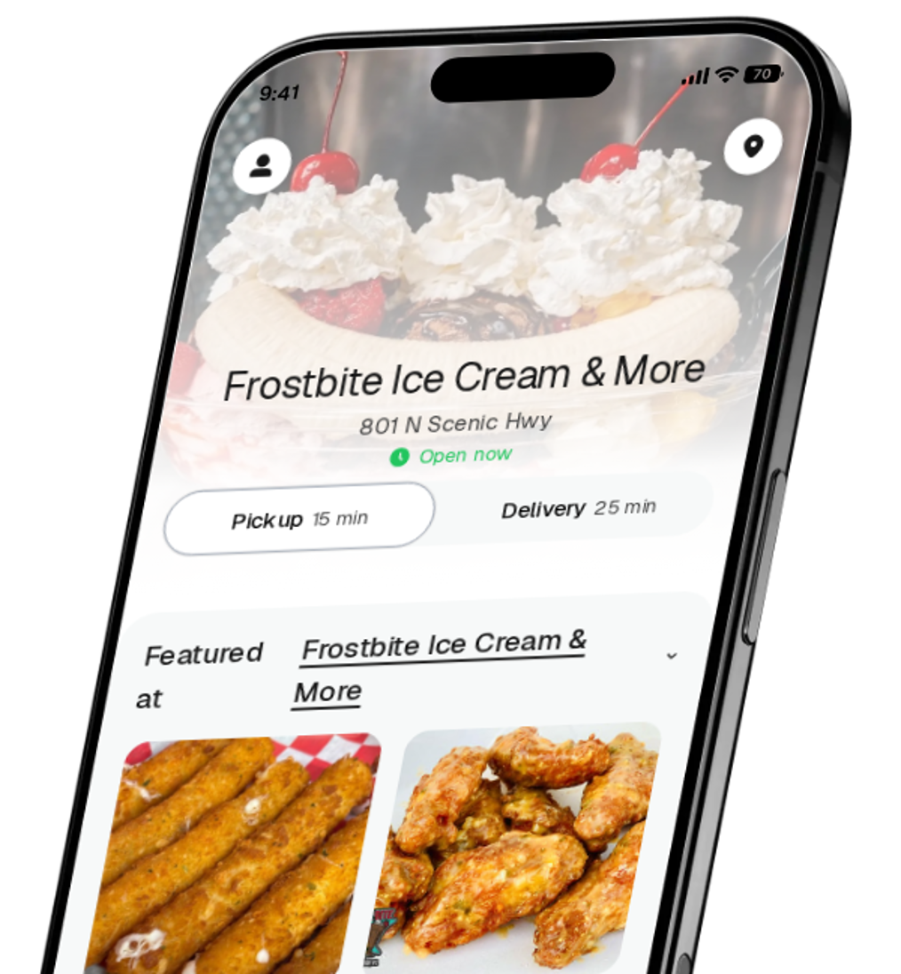 Frostbite Ice Cream & More app preview
